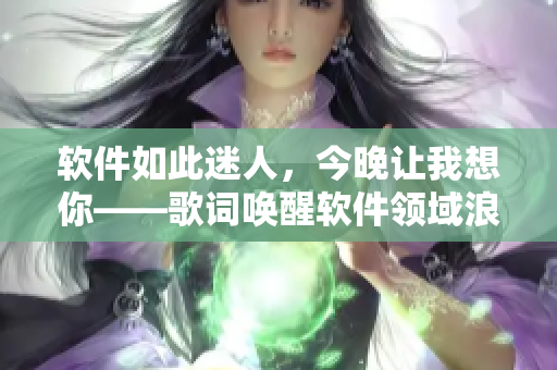 軟件如此迷人，今晚讓我想你——歌詞喚醒軟件領(lǐng)域浪漫情懷