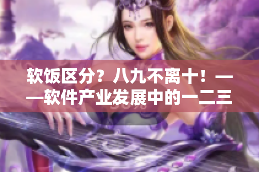 軟飯區(qū)分？八九不離十！——軟件產(chǎn)業(yè)發(fā)展中的一二三產(chǎn)區(qū)區(qū)別