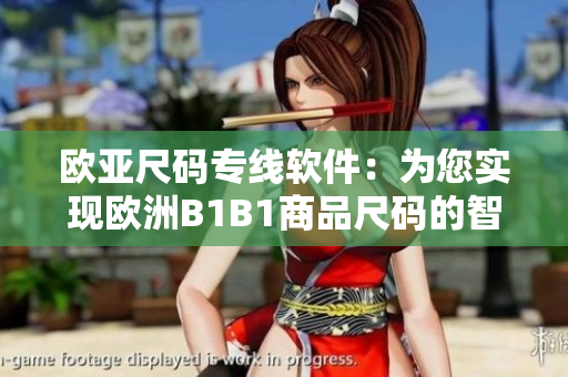 歐亞尺碼專線軟件：為您實(shí)現(xiàn)歐洲B1B1商品尺碼的智能轉(zhuǎn)換