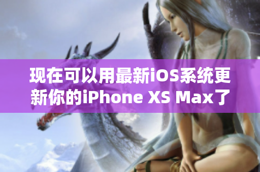 現(xiàn)在可以用最新iOS系統(tǒng)更新你的iPhone XS Max了！