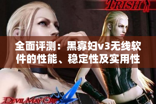 全面評(píng)測(cè)：黑寡婦v3無(wú)線軟件的性能、穩(wěn)定性及實(shí)用性調(diào)查