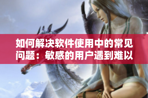 如何解決軟件使用中的常見問題：敏感的用戶遇到難以解決的技術(shù)問題