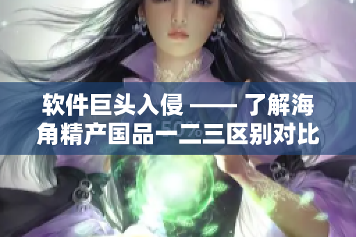 軟件巨頭入侵 —— 了解海角精產(chǎn)國品一二三區(qū)別對比