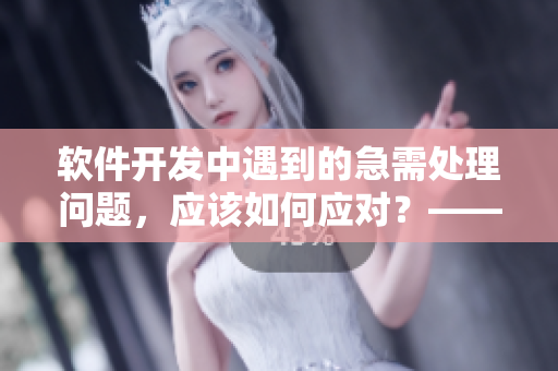 軟件開發(fā)中遇到的急需處理問題，應(yīng)該如何應(yīng)對？——應(yīng)對緊急情況的指南