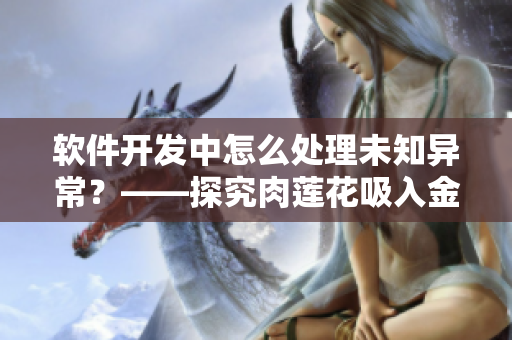 軟件開發(fā)中怎么處理未知異常？——探究肉蓮花吸入金剛杵原理