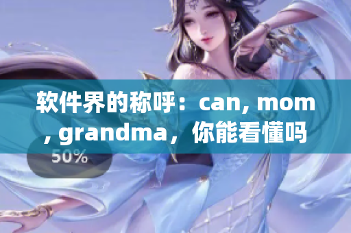 軟件界的稱呼：can, mom, grandma，你能看懂嗎？
