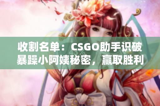 收割名單：CSGO助手識(shí)破暴躁小阿姨秘密，贏取勝利利器！