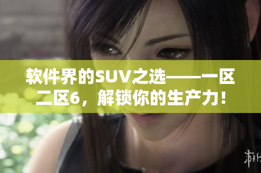 軟件界的SUV之選——一區(qū)二區(qū)6，解鎖你的生產(chǎn)力！
