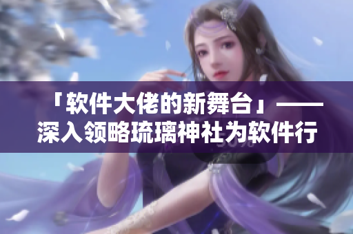 「軟件大佬的新舞臺」——深入領(lǐng)略琉璃神社為軟件行業(yè)帶來的創(chuàng)新力量