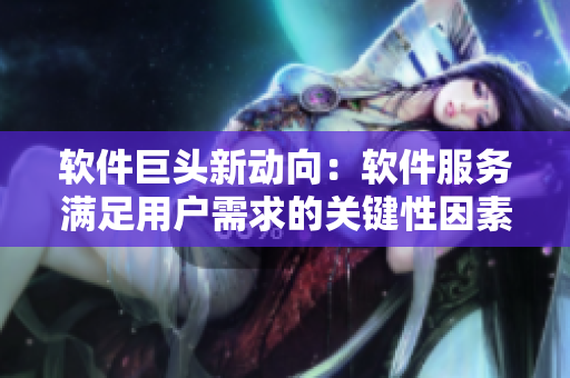 軟件巨頭新動(dòng)向：軟件服務(wù)滿足用戶需求的關(guān)鍵性因素