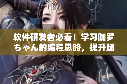 軟件研發(fā)者必看！學(xué)習(xí)伽羅ちゃん的編程思路，提升腿法優(yōu)化代碼！