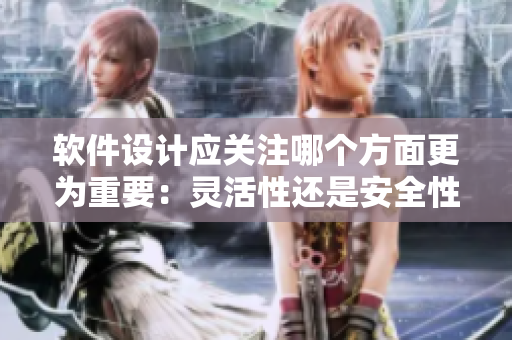 軟件設(shè)計(jì)應(yīng)關(guān)注哪個方面更為重要：靈活性還是安全性？