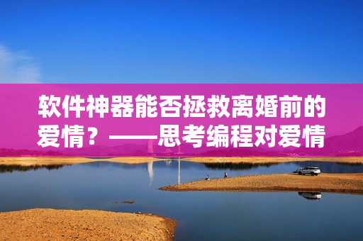 軟件神器能否拯救離婚前的愛情？——思考編程對愛情可能產(chǎn)生的影響