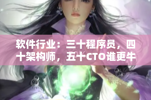 軟件行業(yè)：三十程序員，四十架構(gòu)師，五十CTO誰更牛？