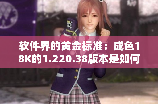 軟件界的黃金標(biāo)準(zhǔn)：成色18K的1.220.38版本是如何定義的？