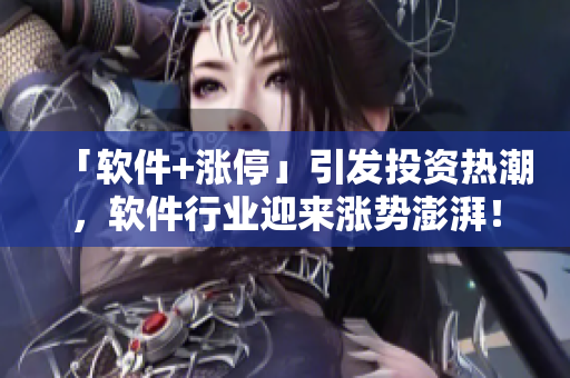 「軟件+漲停」引發(fā)投資熱潮，軟件行業(yè)迎來漲勢澎湃！