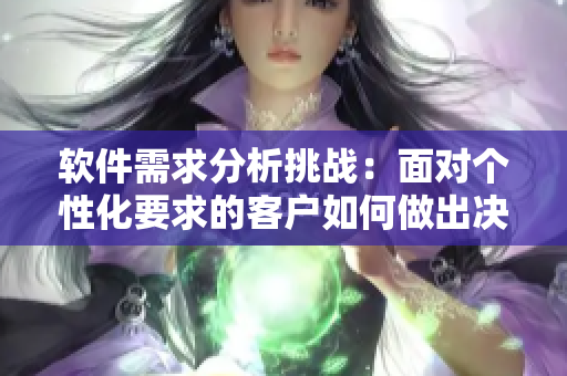 軟件需求分析挑戰(zhàn)：面對(duì)個(gè)性化要求的客戶(hù)如何做出決策