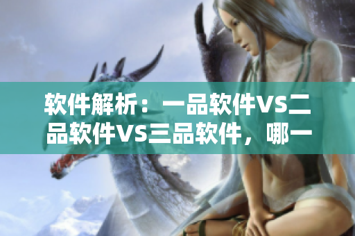 軟件解析：一品軟件VS二品軟件VS三品軟件，哪一款適合你的需求？