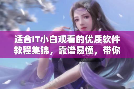 適合IT小白觀看的優(yōu)質軟件教程集錦，靠譜易懂，帶你玩轉軟件