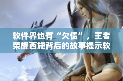軟件界也有“欠債”，王者榮耀西施背后的故事提示軟件行業(yè)的債務(wù)風(fēng)險(xiǎn)