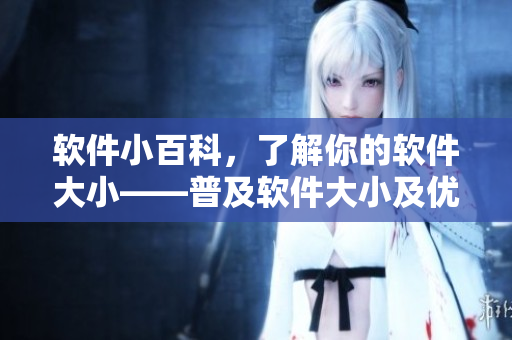 軟件小百科，了解你的軟件大小——普及軟件大小及優(yōu)化技巧