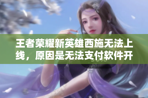 王者榮耀新英雄西施無法上線，原因是無法支付軟件開發(fā)費(fèi)用
