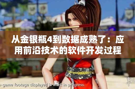 從金銀瓶4到數(shù)據(jù)成熟了：應(yīng)用前沿技術(shù)的軟件開發(fā)過程簡(jiǎn)介