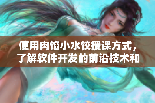 使用肉餡小水餃授課方式，了解軟件開發(fā)的前沿技術(shù)和實踐方法