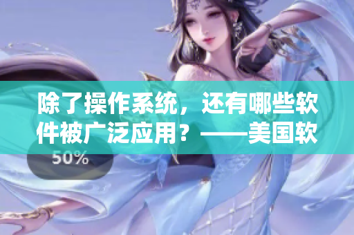 除了操作系統(tǒng)，還有哪些軟件被廣泛應(yīng)用？——美國軟件應(yīng)用現(xiàn)狀