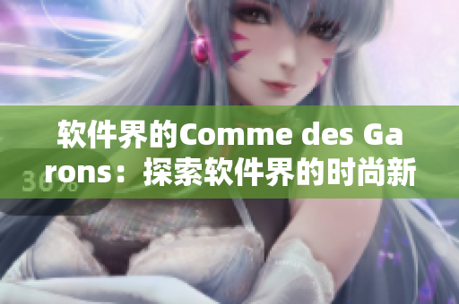 軟件界的Comme des Garons：探索軟件界的時尚新品牌