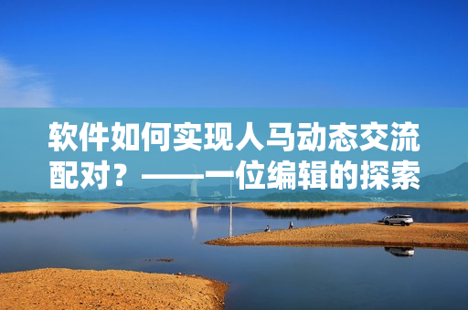 軟件如何實(shí)現(xiàn)人馬動(dòng)態(tài)交流配對(duì)？——一位編輯的探索與思考